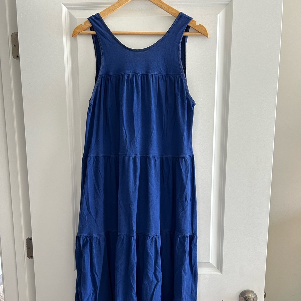 Everlane cotton tiered dress